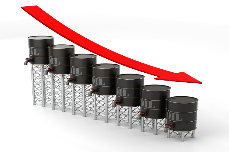 Oil prices declined